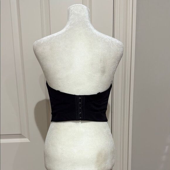 Lydia Colorful Jeweled  Beaded Strapless Cropped Corset  Top Size Large - Picture 2 of 4